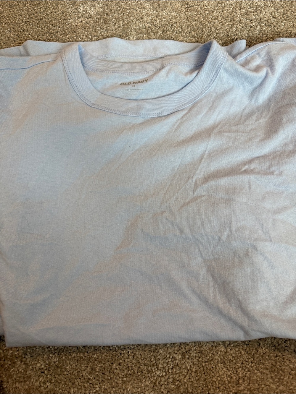 Old Navy Light Blue Short Sleeve Crew Neck Tee